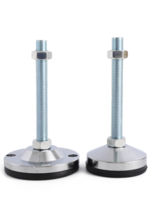 Non Slip Bubble Wrap Feet Heavy-Duty Carbon Steel Adjustable Foot Cup Equipment Shelf Foot Machine Leg Mat M12m16m20