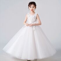 61 childrens performance skirt girls birthday princess skirt summer foreign style white gauze skirt catwalk show host costume
