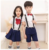 Flower girl childrens costumes dress overalls graduation chorus performance suit fat version boys and girls class uniform school uniform
