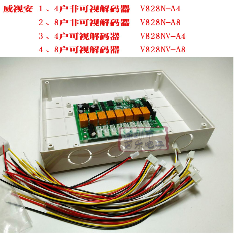 Witopia Brand Networked Building Talkback 4 households 8 households Non-visual Visual Decoder Film Talkback Decoder