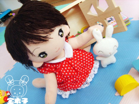 Bao wood hand - made dolls photograph to personalize the Q - doll show the baby