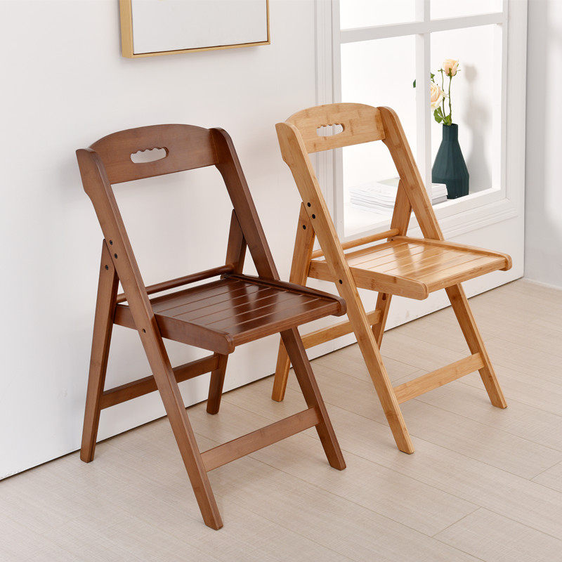 Dashan Feeling bamboo folding chair household with simple chair dormitory backchair writing chair recreational chair