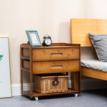 Dashan love bamboo bedside table with drawer bedroom bedside cabinet bedside storage rack simple locker small apartment