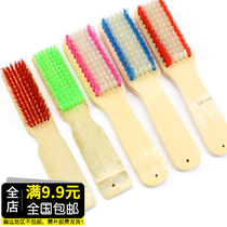 Bamboo Shoe Brush Washing Shoe Brush Washing Carpet Long Handle Hard Hair Cleaning Floor Brush Wood Plastic Multifunctional Nylon Brush