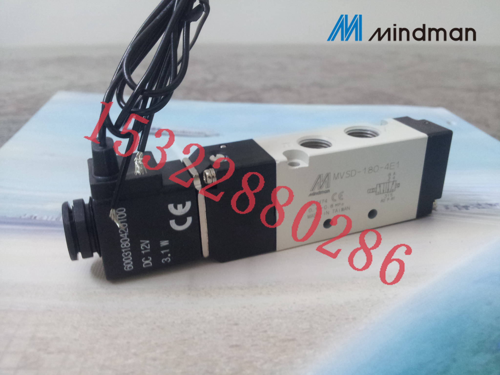 电磁阀MVSD-180-4E1-DC12-W台湾金器Mindman全新原装正品特价销售