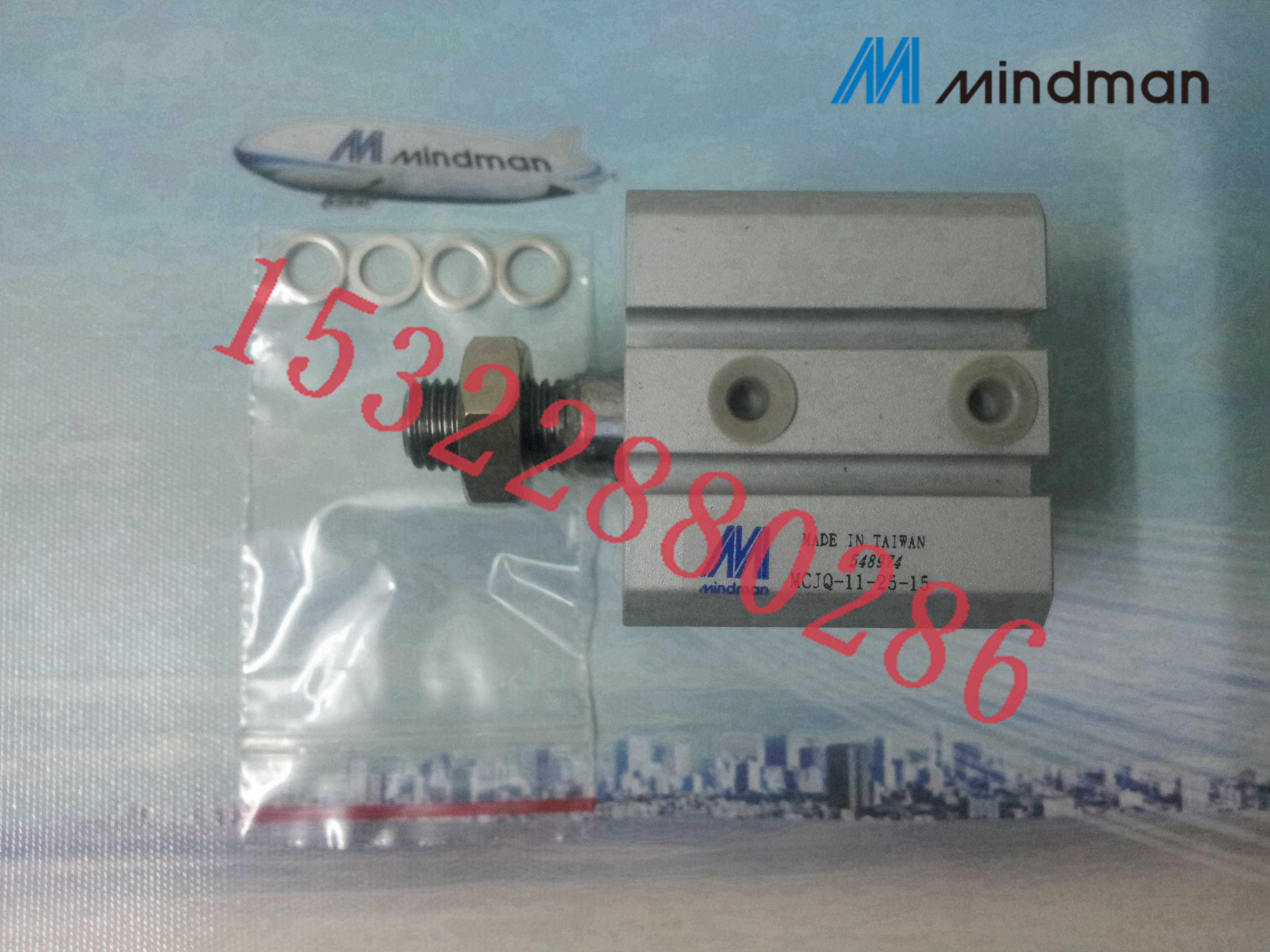 薄型气压缸MCJQ-11-25-15台湾金器Mindman全新原装现货特价供应