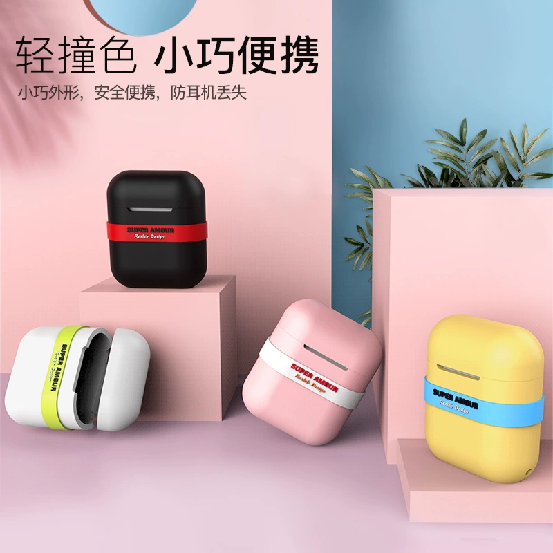 Vỏ bảo vệ AirPods Pro silicone AirPodsPro vỏ mềm cho Apple Hộp tai nghe không dây Bluetooth ipods vỏ ba thế hệ 1 thế hệ thứ hai mới AirPod 2 thế hệ 3 phụ kiện ipod mỏng por - Phụ kiện MP3 / MP4