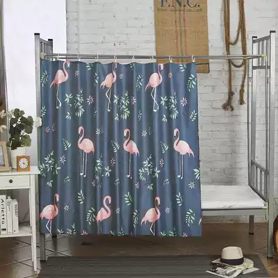 Bed surround bed with cord cloth dormitory dust boy bed curtain curtain curtain girls upper and lower bunk dormitory college students single shading
