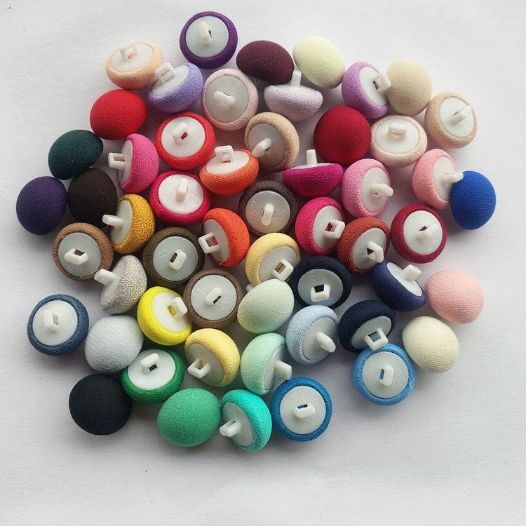 高級シフォン布バッグ子供服レディースウィンドブレーカースーツシャツバッグ布ボタンボタンキノコ丸いプラスチック底