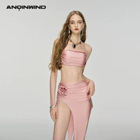 Anqinwind2024 Новый сплит -купальник женский пузырь горячий весенний праздничный праздник стальные собирает сексуальные чистые бикини