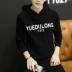 Áo len cao cổ mùa thu nam giới Hàn Quốc Slim Thanh niên áo hoodie phù hợp với xu hướng mùa xuân và mùa thu cho các cặp đôi áo khoác bomber nam cao cấp Đồng phục bóng chày