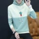 Mùa đông cộng với áo len nhung dày áo len nam phiên bản Hàn Quốc của thanh niên tự canh áo hoodie bóng chày đồng phục nam