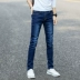 Quần jean co giãn mùa đông phiên bản Hàn Quốc của những người trẻ tuổi tự tu luyện quần thủy triều quần áo nam quần hoang dã quần tây - Quần jean quần âu nam Quần jean
