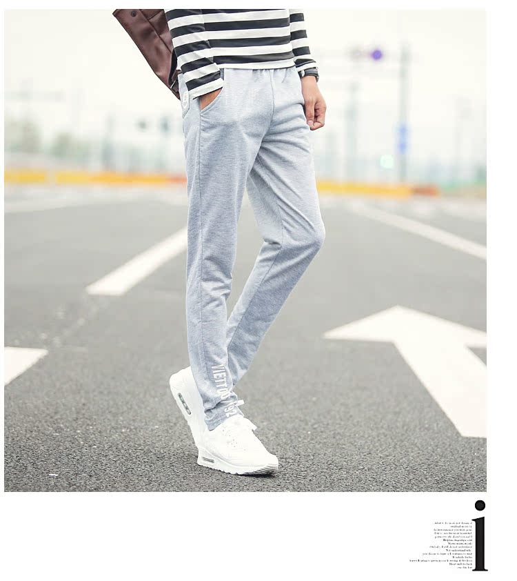 Quần thể thao mùa xuân nam phiên bản Hàn Quốc quần jogger túi hộp