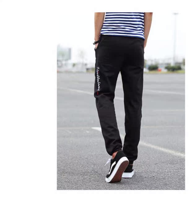 Quần thể thao mùa thu nam phiên bản Hàn Quốc của quần skinny mỏng thủy triều nam thanh niên chân quần quần chân harem shop quần áo nam