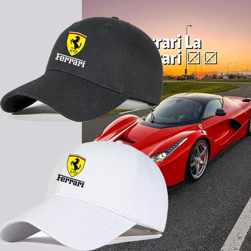 Ferrari Logo Baseball Cap Unisex Children's Sunshade Outdoor Sports Fan Cap Trendy Ferrari Logo Baseball Cap Unisex Children's Sunshade Outdoor Sports Fan Cap Trendy