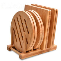  Heat-resistant placemats bowl mats plates casseroles coasters bamboo mats anti-scalding and heat-resistant mats kitchen insulation mats dining tables