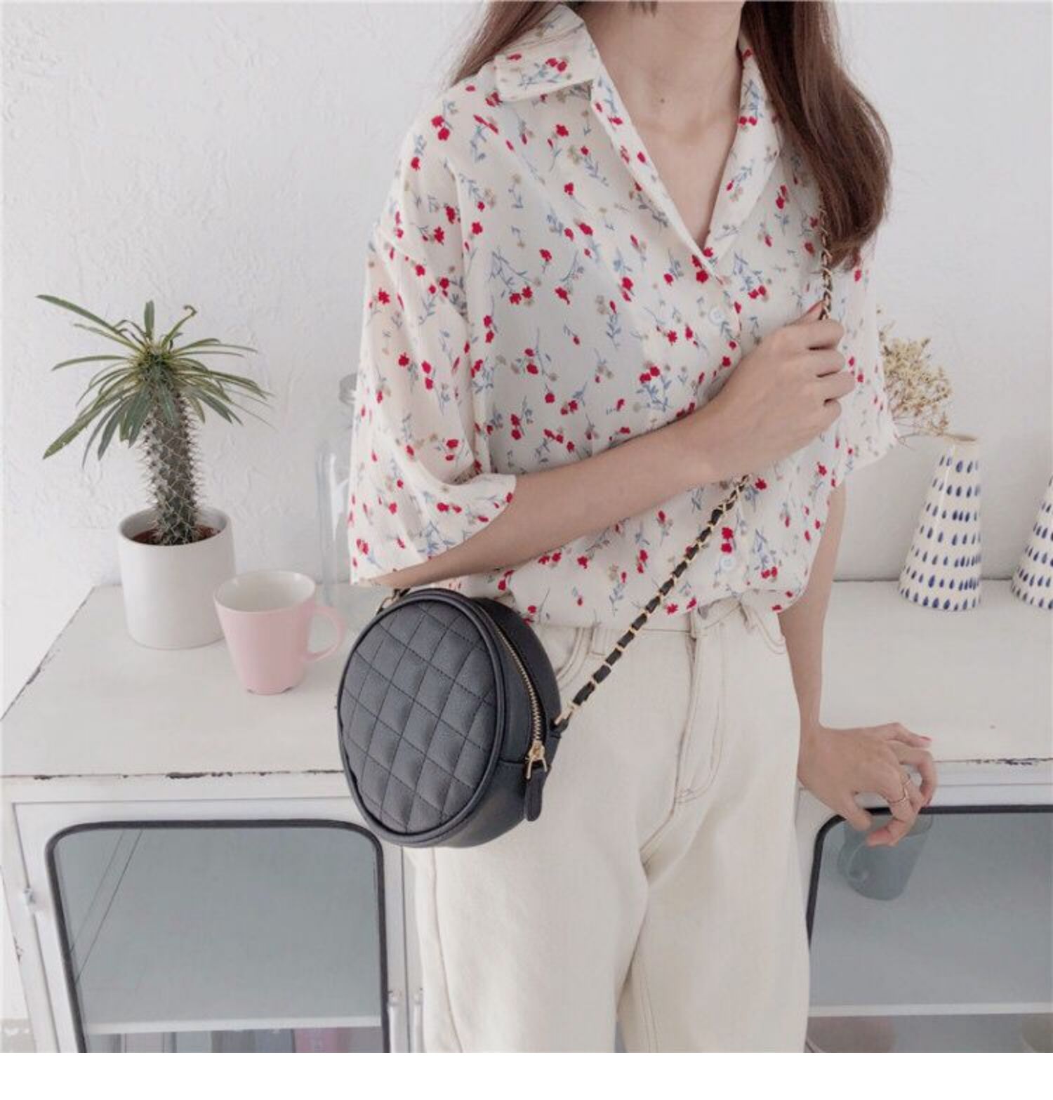 Mini chuỗi hình thoi nhỏ túi tròn Hàn Quốc mùa xuân và mùa hè mới dễ thương tròn nhỏ túi nhỏ đeo chéo chéo đỏ túi nữ - Túi xách nữ túi gucci chính hãng