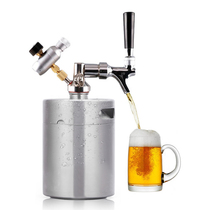 5L stainless steel beer barrel mini keg wine machine craft beer second container bar table table drinking system