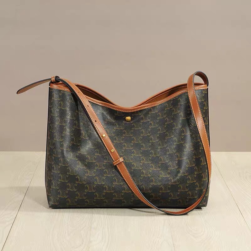 Cross-Border French Arc De Triomphe Vintage Tote Bag Genuine Leather Women's Bag Niche High-End Underarm Bag Set Shoulder Bag Trendy