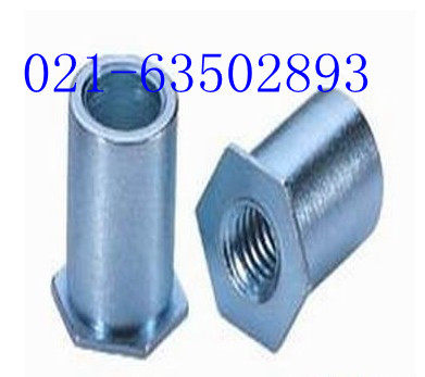 Through-hole pressure riveting studs Pressure riveting studs (environmentally friendly galvanized) M5 outer diameter 7 2 100 1 pack
