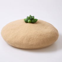 Thin home original handmade wool felt literary cute multi-meat beret autumn and winter wild warm painter hat