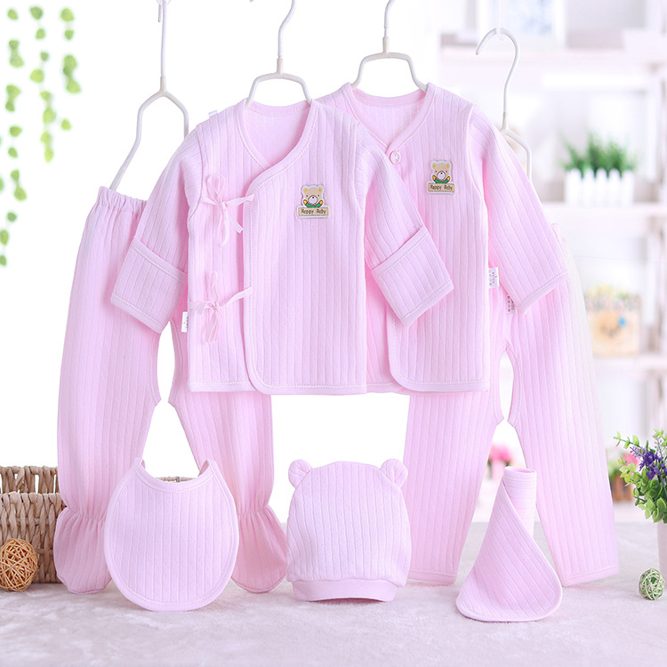 Bé sơ sinh quần áo cotton sơ sinh quần áo 0-3 tháng bé đặt nguồn cung cấp mùa xuân và mùa hè trăng tròn hộp quà tặng