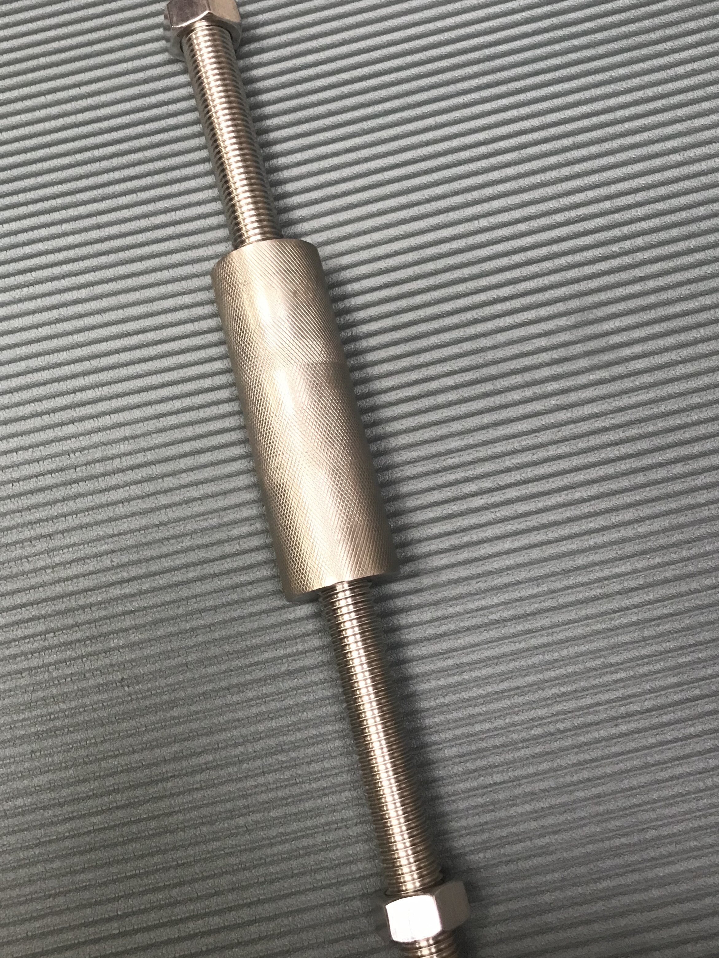 Solid stainless steel Dumbbell Rod 5cm Hoarse bell rod Small aperture dumbbell rod