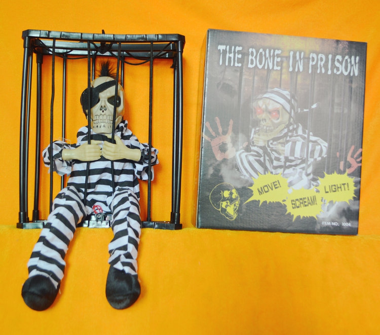 Ngôi nhà ma ám Đồ dùng Halloween Thanh trang trí Đạo cụ Ghost Terror Toy Treo Ghost Lồng Ghost Death Prisoner Treo Ghost - Sản phẩm Đảng / Magic / Hiệu suất đồ halloween