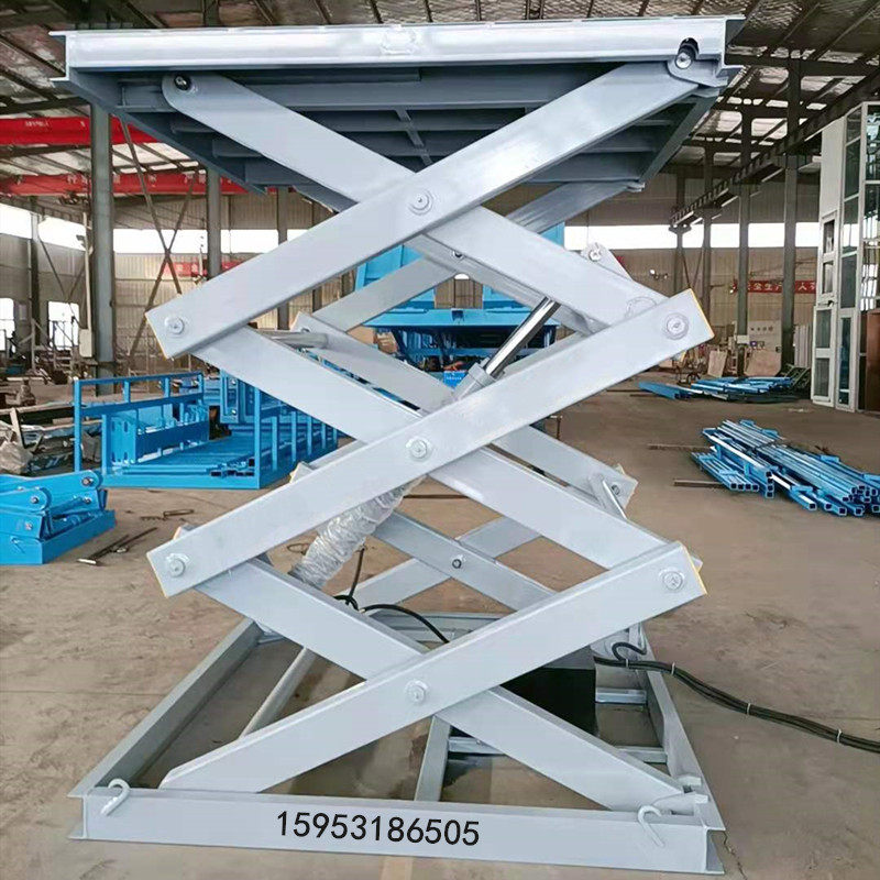 Set to do pit-type electric lifting platform large scissor car lifting machine workshop logistics loading and unloading goods lift 