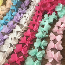 Color chiffon three-dimensional lace handmade DIY sewing clothing accessories childrens wear performance clothing curtain yarn accessories