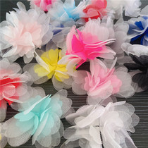 Solid gleaming yarn snowspun flowers clothing accessories DIY handmade stage dress wedding dress material