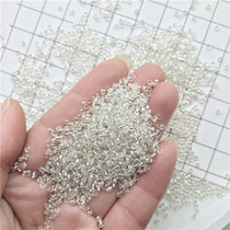 Silver transparent color small rice beads DIY hand stitched glass beads crystal beads wedding dress dress dress diamond accessories 2MM