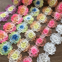 DIY handmade decorative clothing accessories clothes hat flower accessories ethnic style lace jacket jeans patch
