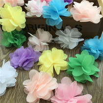 DIY handmade decoration three-dimensional flower clothing accessories color chiffon lace performance clothing accessories material bag