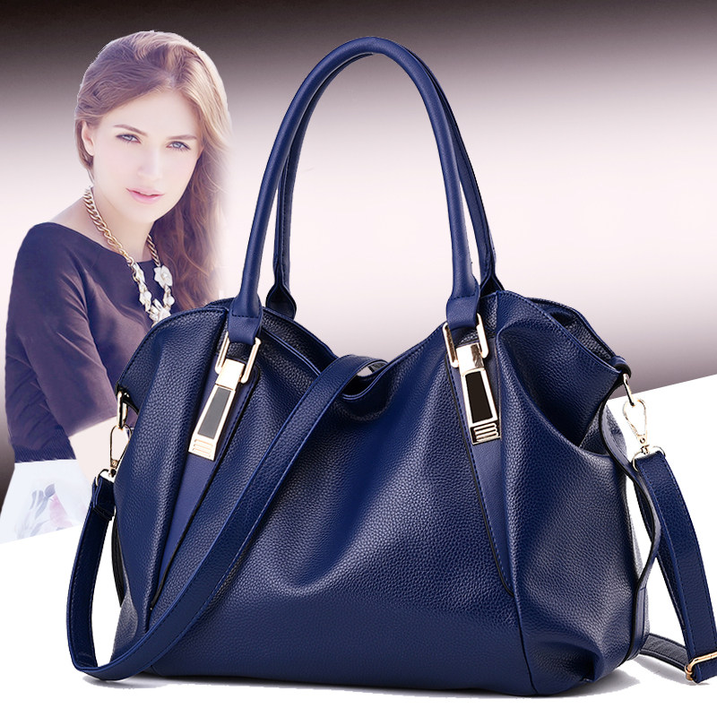 Большая сумка, женская сумка из мягкой кожи, женская сумка большой емкости, повседневная сумка в Европе и Соединенных Штатах, новинка 2024 года, простая сумка-мессенджер на одно плечо, тренд
