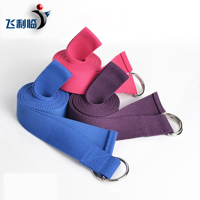 Elastic yoga stretching with anti-humpback professional pure cotton yoga gyoga drawbar with fitness strength training stretch