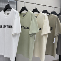 FEAR OF GOD FOG double line ESSENTIALS Tide brand high street loose men and women reflective short sleeve t-shirt