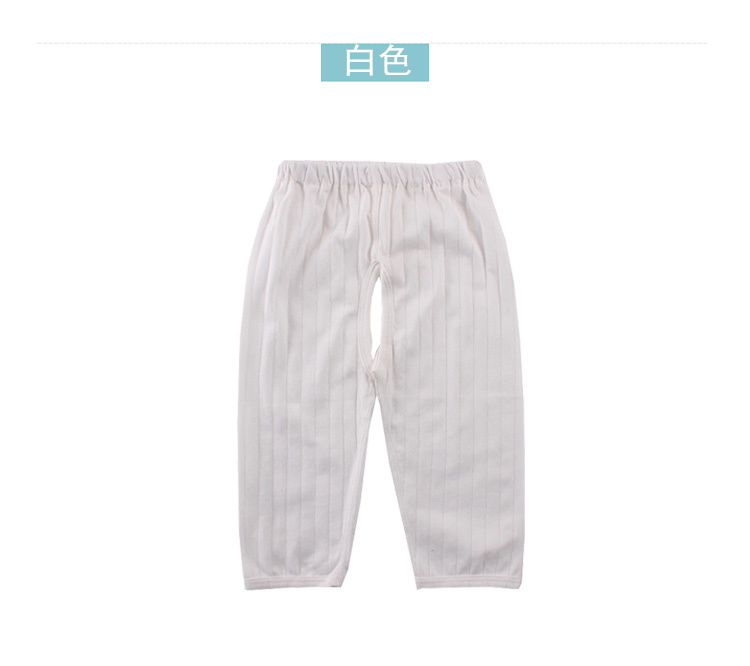 Đẹp trai hươu trẻ sơ sinh trẻ em cotton mùa hè quần cotton mùa hè phần mỏng mở quần điều hòa không khí quần áo ngủ quần 66-80