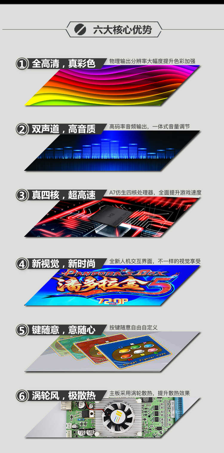Pandora Box 5S Moonlight Box 4S Metal Home Trò chơi điện tử cổ điển Máy chơi game Rocker Fighter Fighter Rocker - Cần điều khiển tay cam xbox one s