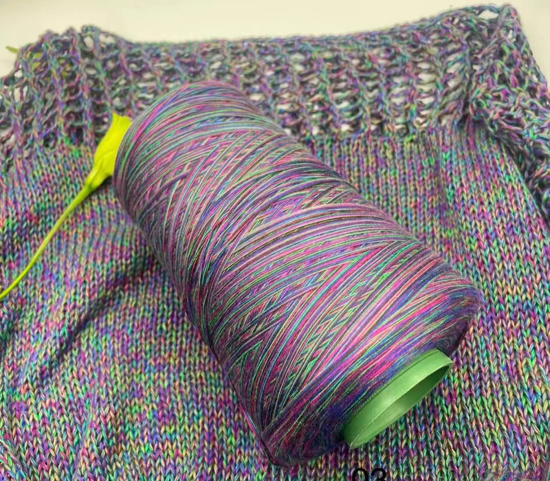 Mulberry Silk, Tencel Cotton, Lyocell Fancy Hand-Knitting Yarn, Soft and Breathable Summer Yarn, Hand-Knitted in a Bucket 0.5kg