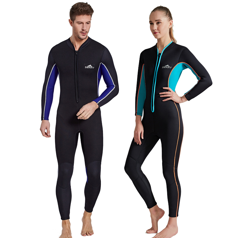 3mm thick couple surf floating wetsuit warm jumpsuit men and women before pulling winter swimming cold swimsuit