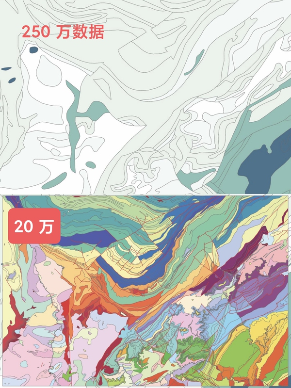 200,000 Geological Map Shp Data (Including Stratigraphy, Rock Types, Fault Lines, Etc.)