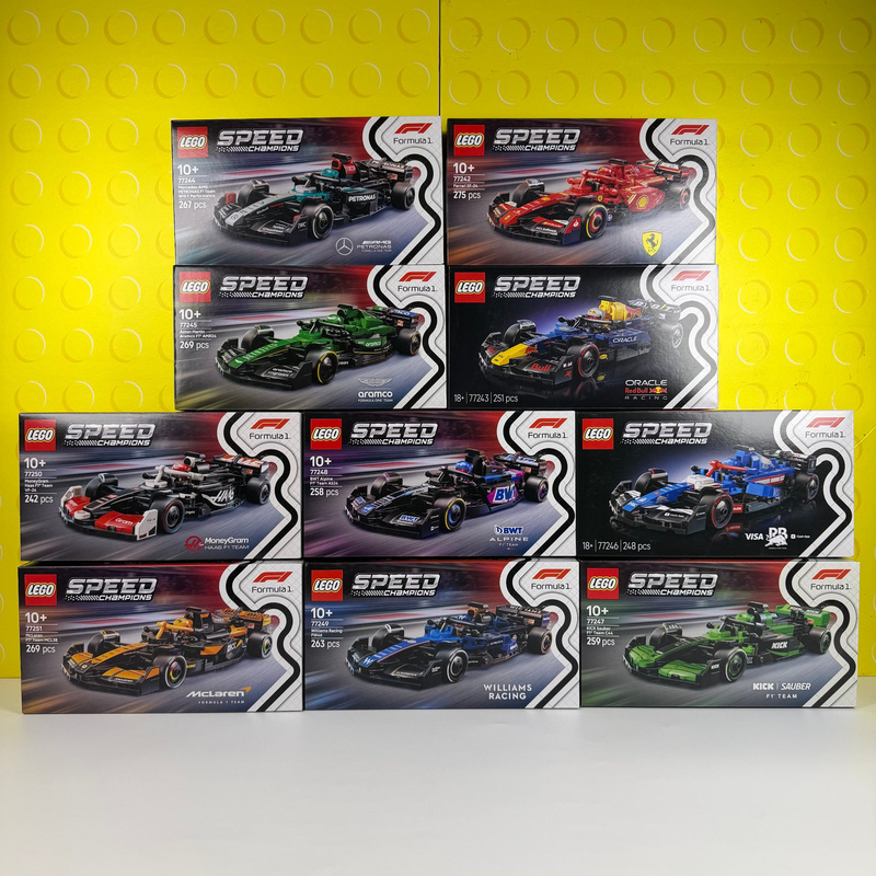 Lego Speed Super F1 Racing Car 77242 Ferrari 77243/77244/77245/77250 Mclaren
