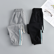 Girls sports pants spring big children wear loose 2021 New Fashion children female Korean style spring pants