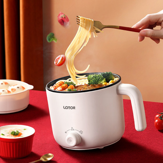 Small raccoon dormitory student electric cooker multi-functional home cooking noodle hot pot small 1 person 2 mini small pot small electric cooker