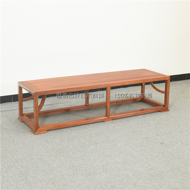 New Chinese-style mahogany furniture full Burmese rosewood bed end stool modern home bedroom bedside bedside stool