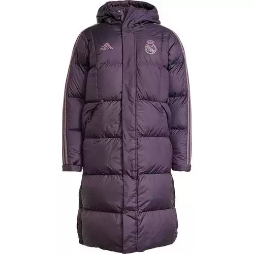 Adidas, зимний футбольный длинный удерживающий тепло спортивный пуховик для отдыха