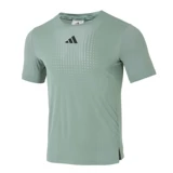 Adidas, летний дышащий спортивный костюм, футболка с коротким рукавом для отдыха, для бега