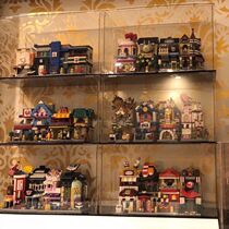 City Fun Street View Loz Street View Bao Mengbao Dream 4-5 Loaded Square Headboy Containing Box Acrylic Toy Display Case